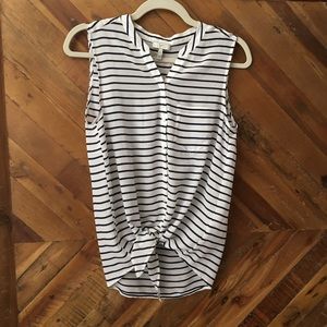 Joie Silk Striped Blouse